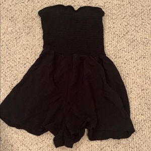 garage brand black summer romper